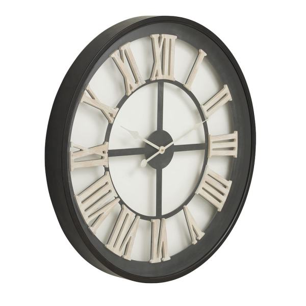 Extra Large Black and White 'Darby' Wall Clock