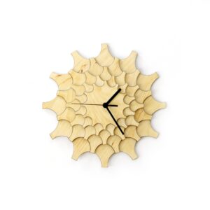 Medium Light Wood 'Cogwheel' Wall Clock