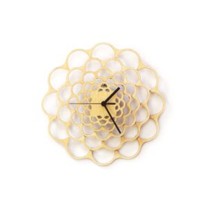 Medium Natural Wood 'Coral' Wall Clock