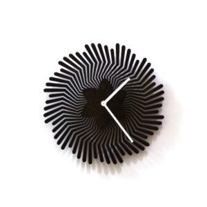 Medium Black 'Supernova' Wall Clock